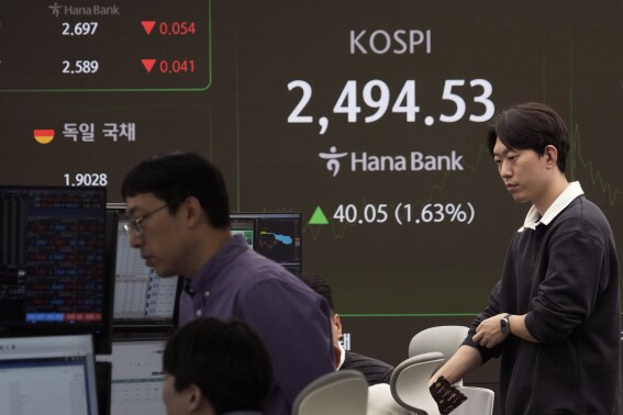 Stock market today: Asian shares rise after tech stocks pull Wall Street to another record