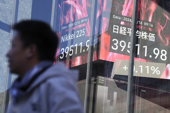 Stock market today: Asian shares are mixed after Nasdaq sets a record ahead of Fed meeting